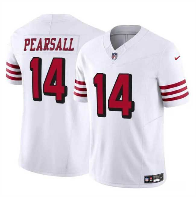 Youth San Francisco 49ers #14 Ricky Pearsall New White 2024 Draft F.U.S.E. Vapor Untouchable Limited Stitched Jersey Dzhi